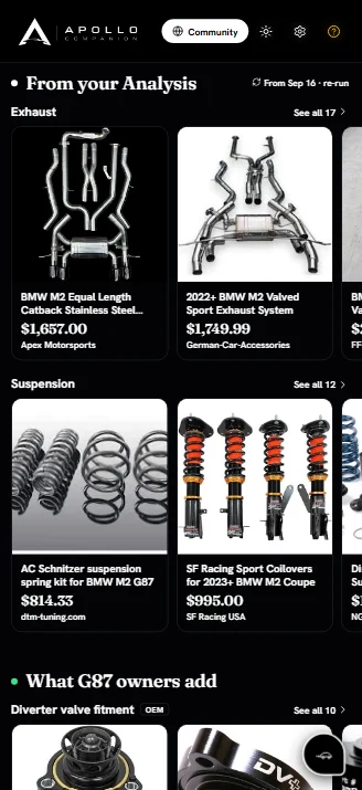 Marketplace: Matched to the car